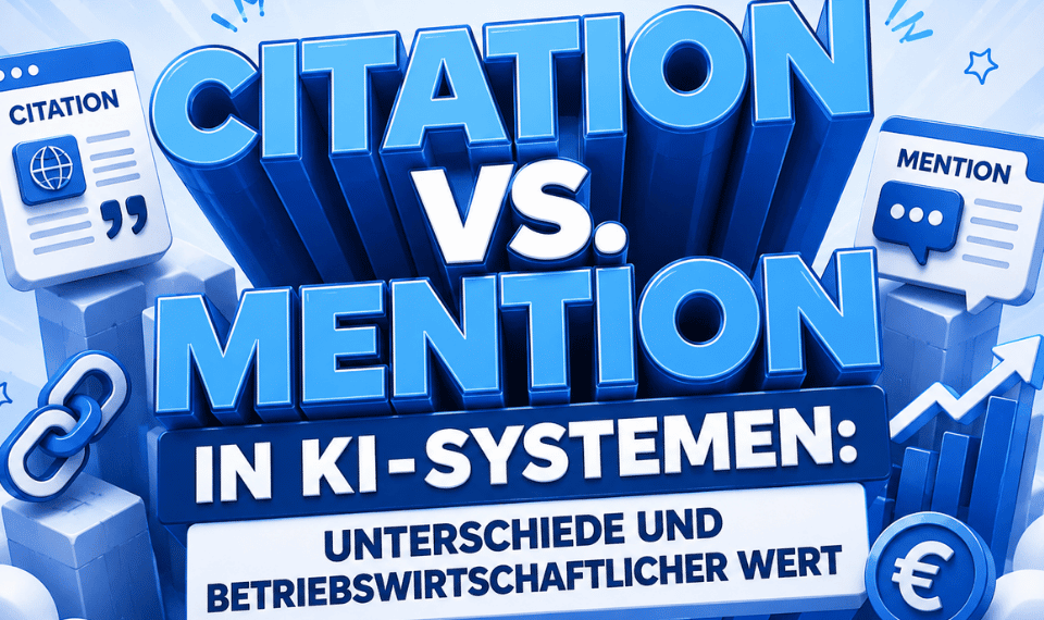 Citation vs. Mention in KI-Systemen und der betriebswirtschaftliche Wert